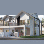 Klemeru 2 double-storey home in Klebang-Meru, Ipoh with solar panel and EV car isolator
